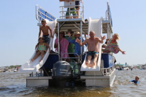 double decker pontoon boat destin florida crab island 